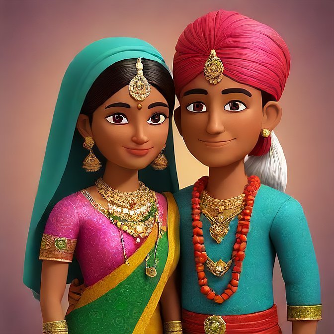 3D cartoon character art